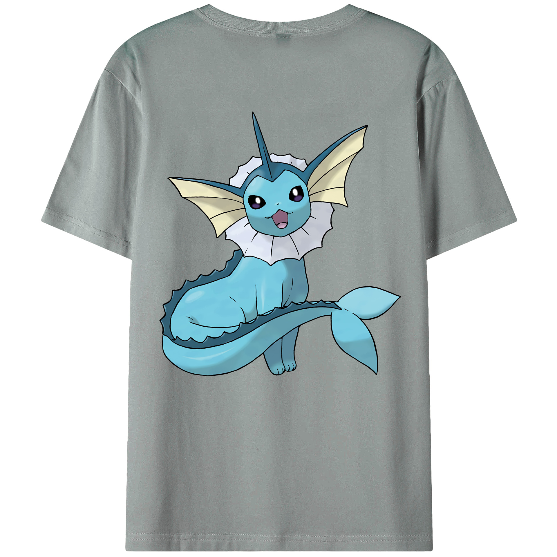 （画像用） ポケットモンスター Pokémon 綿100％ メンズ半袖Tシャツ（バックプリント） 通気性
